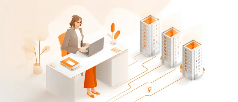 Property manager sharing device access with tenants